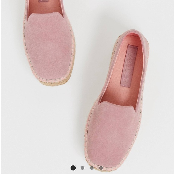 ASOS Shoes - ASOS DESIGN Jenna suede flatform espadrilles